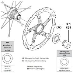 Shimano TL-LR11 Rotor Sökme/Takma Aleti SM-RT10/RT30 Uyumlu